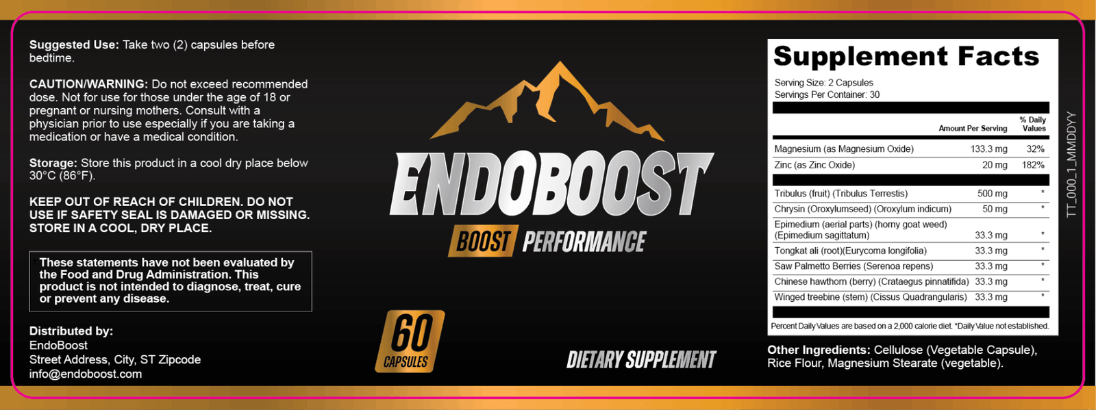 EndoBoost Ingredients